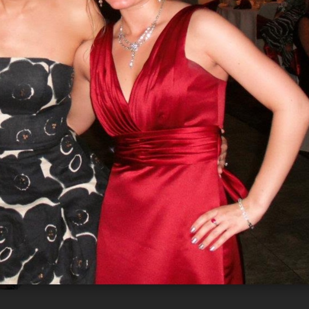 EUC Dress: Jewel-Tone Floor-Length Formal, Satin, Size 2-4, Bridesmaid/Prom